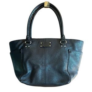 Kate Spade Leather Black Tote Bag